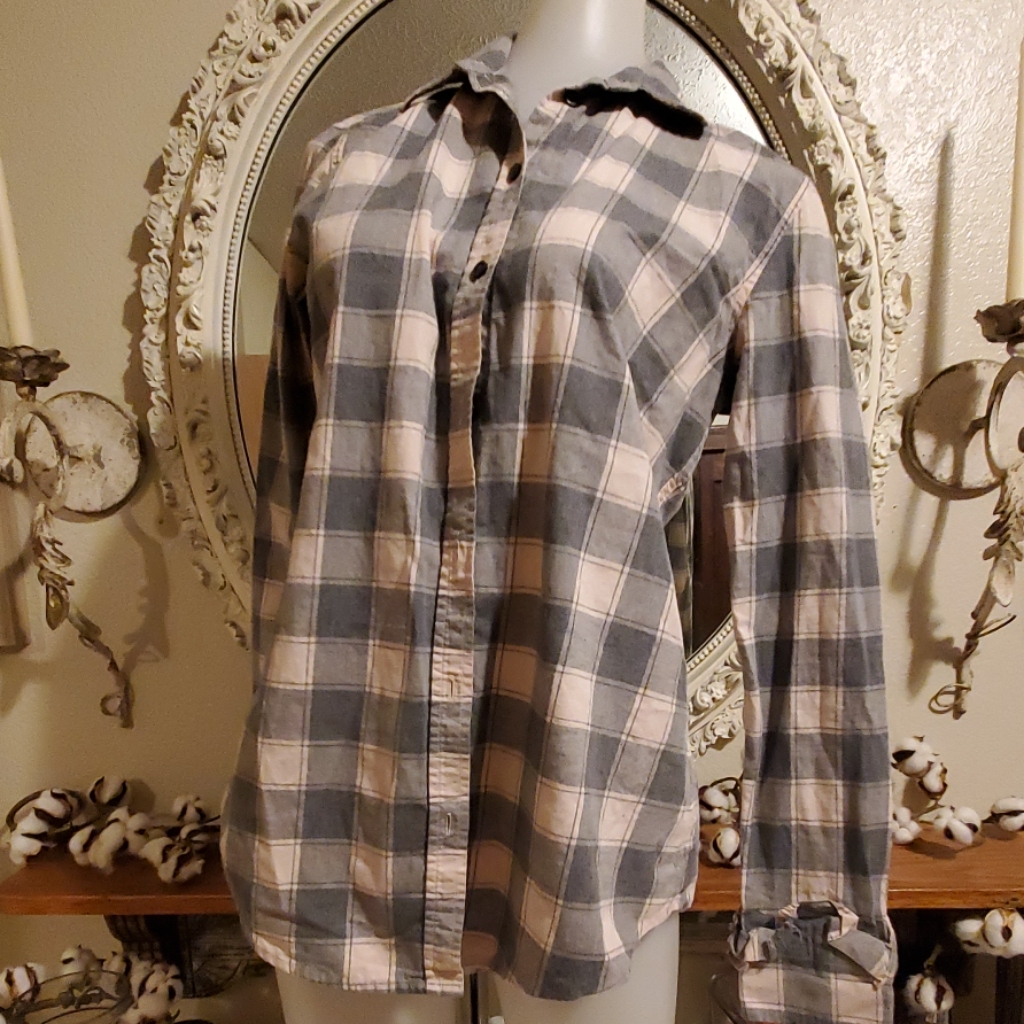 Banana Republic Plaid Button Up #175